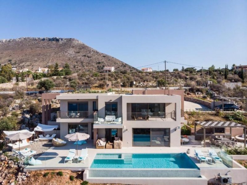 Chania Neubau-Projekt ohne Grundstück auf Kreta zu verkaufen: Wunderbare Villa mit herrlicher Aussicht Haus kaufen